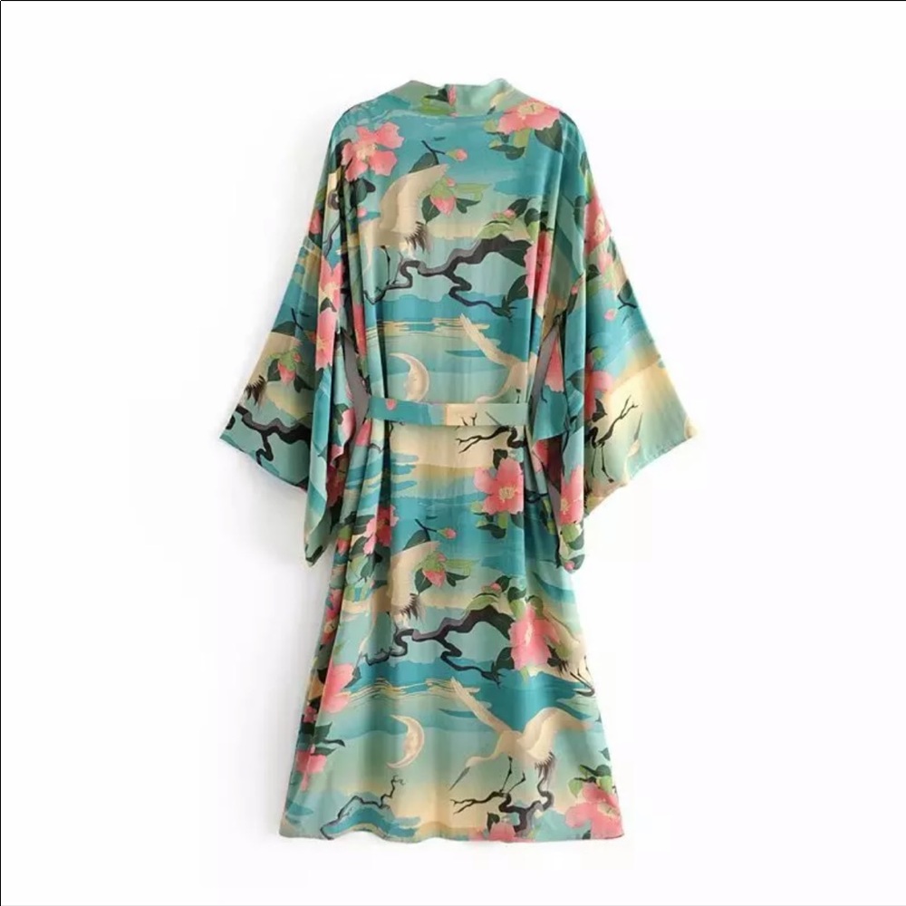 Kyoto Japanese Kimono Robe - Picture 3 of 8